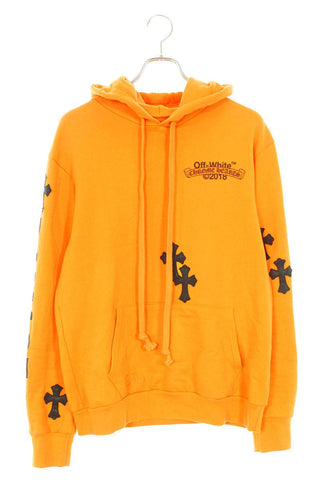 Chrome Hearts Off-White Cross Patch Hoodie