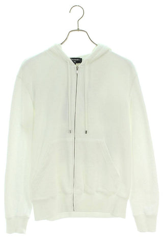 Chanel Graphic Zip Up Hoodie