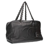 Chanel Leather Boston Handbag