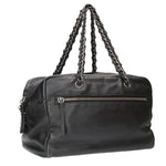 Chanel Leather Boston Handbag