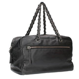 Chanel Leather Boston Handbag