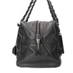 Chanel Leather Boston Handbag